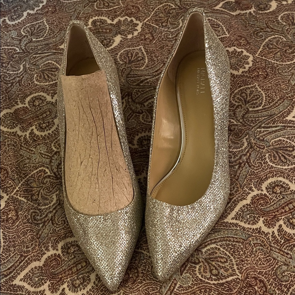 Michael Kors Sparkling Silver Heels